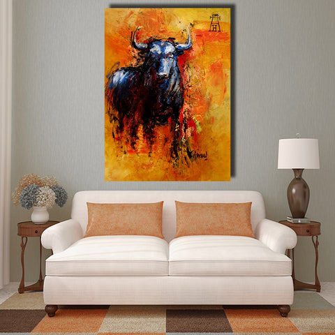 bull motif picture